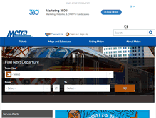 Tablet Screenshot of metrarail.com
